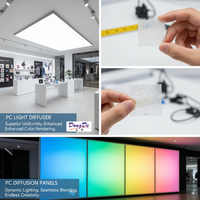 Feuille diffuseur LED PC blanc opale |   Panneau de diffusion de lumière en polycarbonate 0,8-2,5 mm