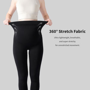 2024 OEM donne incinte maternità Yoga pantaloni Plus Size Slim Fit senza soluzione di continuità indossando glutei pesca Leggings Yoga in gravidanza - Product Image 4