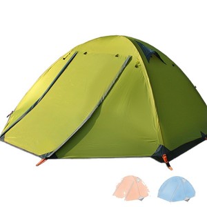 Tente de camping FlyTop pour 2-3 personnes, double couche, imperméable, avec poteaux en aluminium, pour utilisation en montagne en hiver - Product Image 4