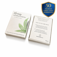 Cartes d'affirmation pour jeunes mamans en gros – 50 citations positives quotidiennes – Coffret cadeau pour la santé mentale post-partum – Carton 350 g/m² – OEM