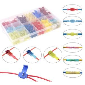 Nuoyifan - Juego de 400 Terminales de Desconexión Rápida de Nailon, en Caja, Material de PC, Conector de Aislamiento Eléctrico, Cabeza en T, para Crimpado - Product Image 1