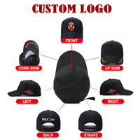 Gorra de Béisbol Personalizada con Logotipo, Gorra Deportiva Ajustada al por Mayor, Bordado 3D en la Visera, Color Rojo