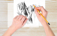 Bview Art A3 A4 60gsm Bloc de papier calque pour artistes Papier trace blanc Translucide Papier calque clair