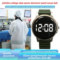 Jam Tangan Digital LED Minimalis Kasual Gaya Korea Terbaru Laris Manis 2026 untuk Pelajar Unisex Wanita Pria