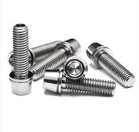 Baut Titanium bahu kotak Hex, sekrup Titanium kepala Hex standar kelas 10.9