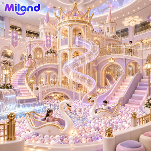 Parque Infantil Comercial <span class=keywords><strong>de</strong></span> Estilo Pastel con <span class=keywords><strong>Castillo</strong></span> <span class=keywords><strong>de</strong></span> Princesa para Centros <span class=keywords><strong>de</strong></span> Entretenimiento Familiar, Precio <span class=keywords><strong>de</strong></span> Fábrica, Apto para Niños - Product Image 6