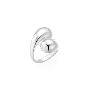 Anillo de Moda Amy Amy A3025 con Forma de Corazón, Chapado en Plata 925, Estilo Moderno, Joyería para Mujer, Regalo, Uso Diario - Product Image 3