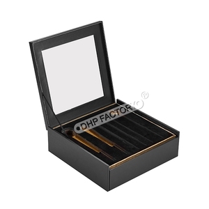 Wholesale Custom High Quality Gift <b>Box</b> with PVC Window Perfume <b>Box</b> Book Shape Nail Polish Oil Packing Kemasan Kotak - Product Image 4