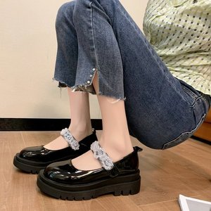 Chaussures Mary Jane pour femmes, plateforme, fermeture auto-agrippante, décontractées, grandes tailles, chaussures pour la vie quotidienne, chaussures habillées, pour les soirées, pour les étudiantes - Product Image 6