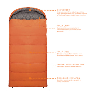 CHENYUE Fábrica con Certificación BSCI, Sacos de Dormir Aislantes para Acampar al Aire Libre en 3 Estaciones, Sacos de Dormir Extra Anchos de Doble Capa - Product Image 3