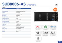 Module de subwoofer actif haute puissance SUB 8006-AS pour amplificateur de puissance professionnel, carte d'amplificateur audio