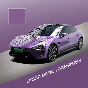 Vinilo para Envolver Vehículos, Película Protectora Antiarañazos para Carrocería con Diseño Metálico Líquido que Cambia de Color, <span class=keywords><strong>Loganberry</strong></span> - Product Image 1