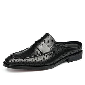 Zapatos Casuales de Verano con Punta Puntiaguda, Mules, Pantuflas Duraderas para Hombre, Pantuflas Deportivas de Diseño Británico de Última Moda para Hombre - Product Image 1