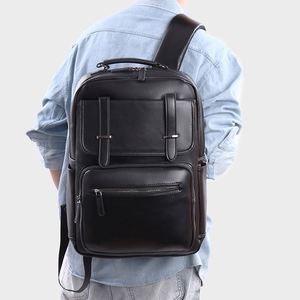 New Wholesale Custom logo Large Capacity Travel <b>Backpack</b> Bag Waterproof Fashion PU Men's <b>Backpack</b> High Quality <b>Laptop</b> <b>Backpack</b> - Product Image 3