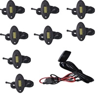 Kingshowstar 36 LED 1-20 pièces, phare LED blanc ultra-lumineux, éclairage de roche pour ATV/camions tout-terrain 12V IP68