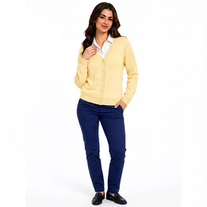 Women's Button Front <b>Cardigan</b> V-Neck Knit Sweatshirt Long Sleeve Casual <b>Cardigan</b> Soft <b>Lightweight</b> Knitwear Classic Everyday Wear - Product Image 1
