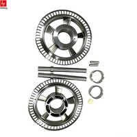 Engrenage droit sur mesure usiné CNC en acier inoxydable/aluminium avec trous d'éclairage et rainures de clavette, pour transmission industrielle de précision par brochage