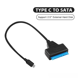 ชนิด <span class=keywords><strong>C</strong></span> เป็น SATA สนับสนุน2.5นิ้วภายนอก HDD SSD ฮาร์ดไดรฟ์อะแดปเตอร์สายเคเบิลเชื่อมต่อคอมพิวเตอร์แปลง - Product Image 2