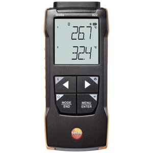 Termómetro Digital Testo 922 para Temperatura Diferencial - Termopar Tipo K Dual 1832 F, Compatibilidad con Aplicaciones HVAC, ODM, IP65 - Product Image 2