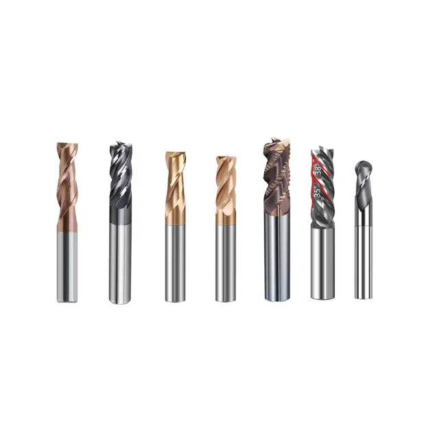 Độ dẻo dai cao sóng răng 4 sáo thô răng tenuous hạt End Mill phay Cutter cho thép cứng kim loại CNC phay công cụ