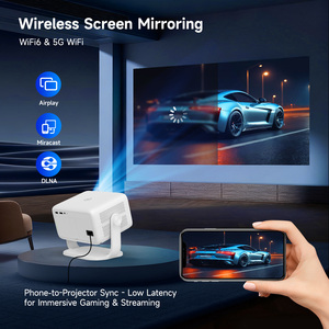 Projecteur LCD portable LED 4K Android 14 WiFi 650 ANSI avec télécommande, haut-parleur double bande, 8 Go pour chambre à coucher, modèle L018 Mini - Product Image 5