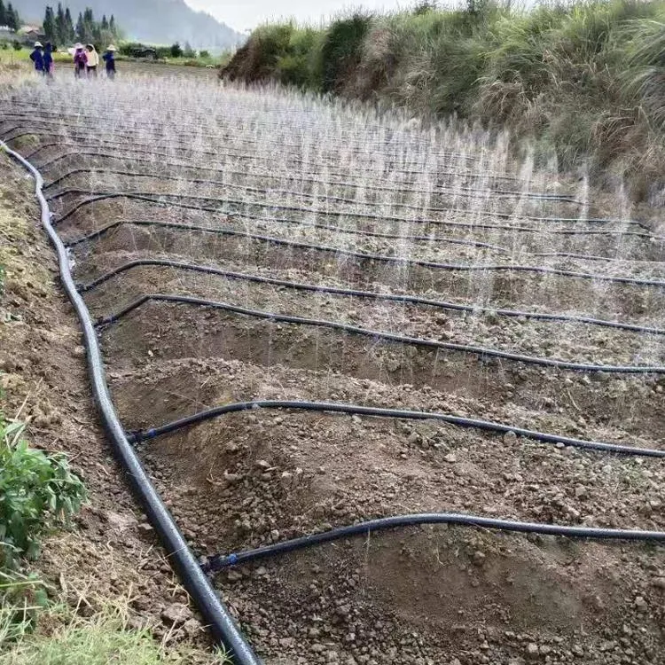 बारिश नली सिंचाई पीई सामग्री 28mm उद्यान खेत पानी ट्यूबिंग माइक्रो स्प्रे ट्यूब