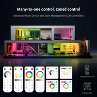 Contrôleur LED intelligent SP530E SPI + 6CH PWM tout-en-un IoT Wi-Fi compatible Alexa Google Home avec synchronisation musicale DC 5V-24V pour 12 éclairages