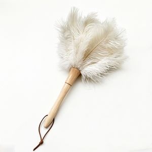Plumeau en plumes d'autruche Siyu, blanc doux, 30-36 cm, pour le nettoyage des meubles - Product Image 5