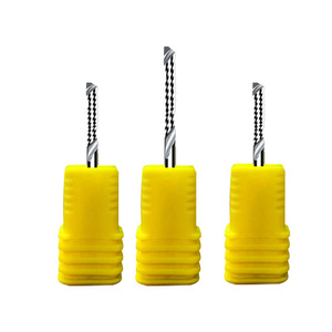 Fresa de un solo filo en espiral para acrílico y PVC, cabezal de corte para máquina de grabado CNC publicitaria, diámetro de vástago de 3.175mm/4mm, recubierta - Product Image 1