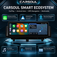 CARSOUL Layar Sentuh IPS 10.25 Inci Wireless CarPlay Android Auto Pemutar Multimedia Mobil GPS Navigasi Head Unit 1280*480
