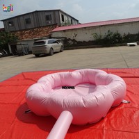 Piscine à balles gonflable colorée pour l'intérieur et l'extérieur, sur le thème des fleurs, pour les fêtes de mariage