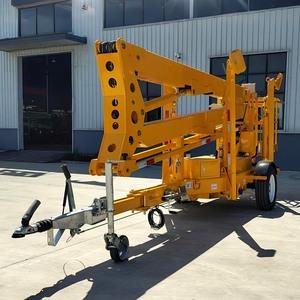 Fabrieksdirect elektrische crankarm-aanhanger gemonteerde gelede hoogwerker hydraulische hoogwerker aanhangwagen spinhoogwerker - Product Image 2