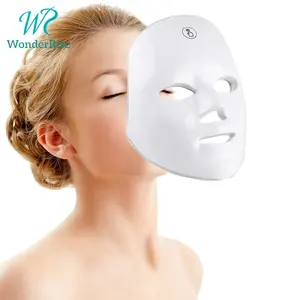 Huidverzorging Licht Foton Therapie 7 Kleur Gezichts Led Schoonheidsmasker Voor Winkle Verwijdering Acne Behandeling Fleuren Huid