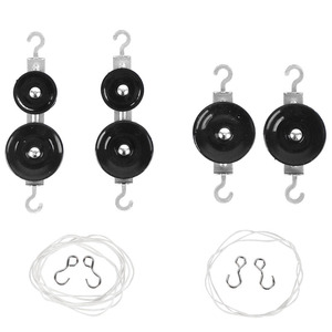 Sistema de Poleas Metálicas Yuzuri para Estudiantes, Poleas Individuales y Dobles, Experimentos de Física, Material Didáctico para Escuelas - Product Image 5
