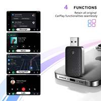 Adaptador Inalámbrico para Auto Estilo Panal de Abeja, Módulo de Conectividad Inteligente, Dongle de Interconexión Móvil, Caja Universal