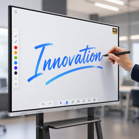 Layar LCD Digital Signage Pintar Tahan Air IP65 untuk Luar Ruangan, TV Iklan Interaktif, Papan Tulis Interaktif