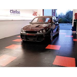 Carreaux de sol de garage rigides modulaires colorés à emboîtement Carreaux de sol de garage à emboîtement Atelier automobile de sous-sol en caoutchouc - Product Image 2
