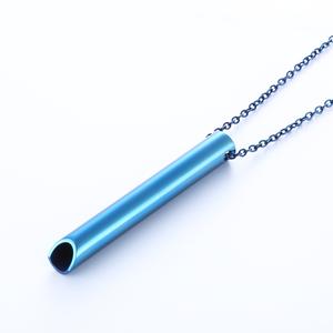 Vente en gros Collier sifflet de méditation en acier inoxydable 528 <span class=keywords><strong>Hertz</strong></span> Plaqué or Mindfulness Breath - Product Image 6