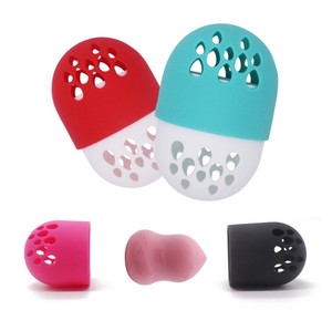 2024 New arrivals du lịch vẻ đẹp công cụ thiết lập du lịch phù hợp với <span class=keywords><strong>Silicone</strong></span> không khí thấm trang điểm miếng bọt biển mỹ phẩm gói lưu trữ hộp - Product Image 3