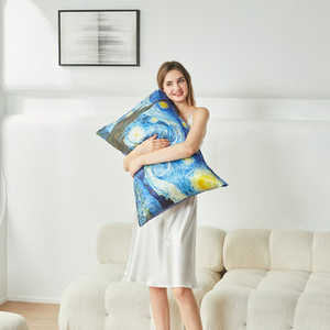 Sarung bantal <span class=keywords><strong>Satin</strong></span> sutra untuk rambut dan kulit sarung bantal selip ukuran Queen penutup bantal halus <span class=keywords><strong>Satin</strong></span> dengan penutup amplop - Product Image 3