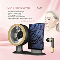 Analizador de Piel Facial con 18 Imágenes HD, Multi-idioma, de Fábrica OEM, con Lupa y Simulación de Envejecimiento