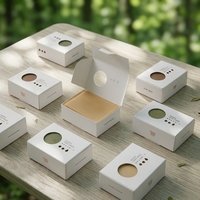 Boîte cadeau pliante en papier kraft de luxe personnalisée de haute qualité, emballage de présentation blanc pour cosmétiques et savons OEM, éponge écologique