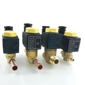 ACR uygulanabilir soğutucular için fabrika özelleştirilmiş 24v Solenoid vanalar 220v ac Solenoid vanalar