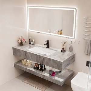 Venta Directa de Fábrica de <span class=keywords><strong>Accesorios</strong></span> para Cuartos de <span class=keywords><strong>Ducha</strong></span>, Incluyendo Lavabo de Panel de <span class=keywords><strong>Roca</strong></span> de Doble Capa y Espejo Inteligente Compatible con OEM/ODM. - Product Image 1