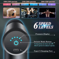 Hauswirtschaft Gesundheitspflege Geschenk entspannung Körper-Massagepistole tiefes Gewebe 6-Gängigkeit Massagegerät schnurlos Hand-Vibrations-Massagepistole