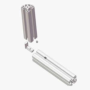 Trung Quốc Nhà sản xuất 2006 40*40 mét 40 Series bên trong góc kết nối trong L hình dạng cho Máy Robot bàn làm việc với chủ đề chèn - Product Image 3