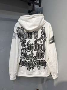 Venta caliente de alta calidad 100% algodón que es un montón de COUPH SYRUP High Street Alphabet Trendy Brand Loose Casual Hoodie - Product Image 3