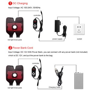 Ideaterapia-coderas de rodilla para terapia de luz roja infrarroja, para codos de tenis, artritis, dolor muscular articular, envoltura Led para alivio del dolor - Product Image 5