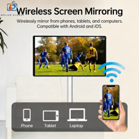 Layar Sentuh Pintar Digital Poster Luar Ruangan Android Animasi Teks Bestie Layar TV Mobile CMS Terintegrasi IP20