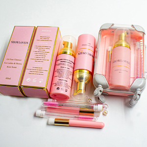 Shampoo per ciglia 60 120ml di ciglia trasparenti Kit di Shampoo bottiglie di panna montata detergente per ciglia - Product Image 1